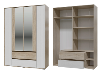 Шкаф 4-х створчатый с ящиками "Мальта" Шкаф 4-х створчатый с ящиками "Мальта"