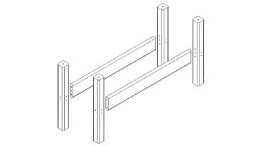 Опоры для низкой кровати "Соня"