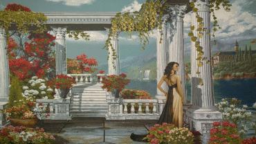 Гобелен "Белая беседка"