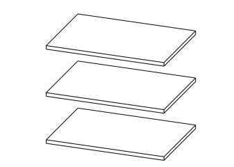 Комплект полок для шкафа "Ницца" Комплект полок для шкафа "Ницца"
