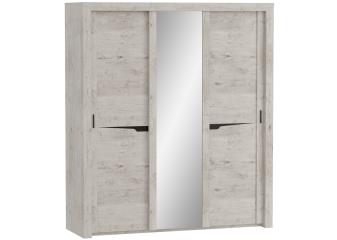 Шкаф 3-х створчатый с раздвижными дверями "Соренто град" Шкаф 3-х створчатый с раздвижными дверями "Соренто град"