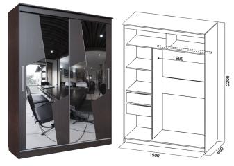 Шкаф-купе "Кантри"