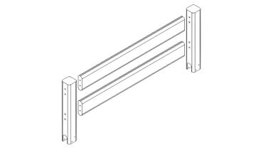 Передняя защита по центру к кровати "Соня"