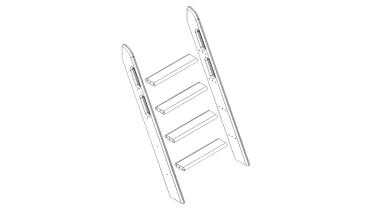 Наклонная лестница для полувысокой кровати "Соня"