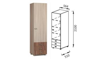 Шкаф бельевой ПМ 12 "Юниор 6" Шкаф бельевой ПМ 12 "Юниор 6"