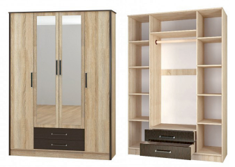 Шкаф 4-х створчатый "Лирика" Шкаф 4-х створчатый "Лирика"