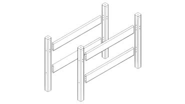 Опора для полувысокой кровати "Соня"