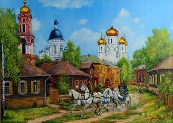 Репродукция "Сельский храм"